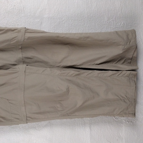 L.L. Bean Khaki Nylon Mid Rise Zip Away Short Pant Combo Straight Leg Cargo Pant - Picture 3 of 13